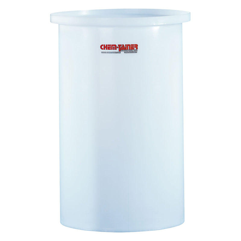 Chem-Tainer 3314-PE 30 Gallon Open Top Flat Bottom Cylindrical Tank