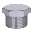 316 Stainless Steel, Hex Head Plug, Threaded, 1/8 in. to 2 in. Sizes