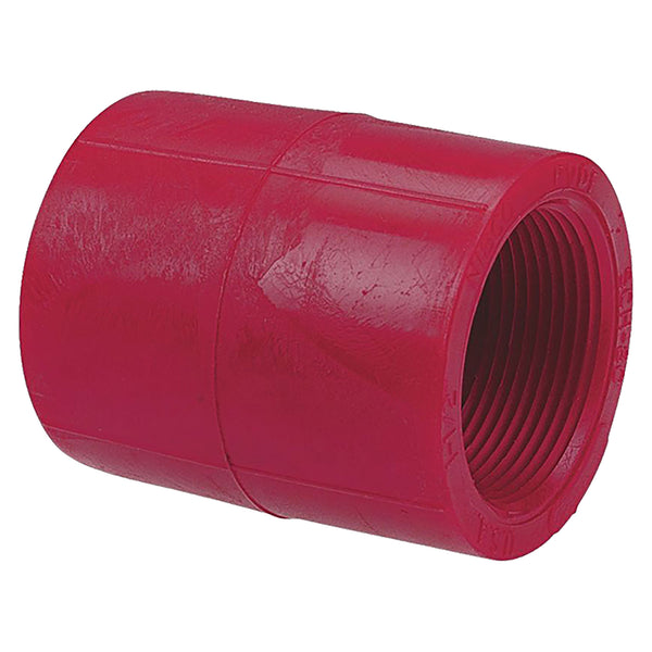 Nibco Red PVDF Schedule 80 Female Adapter Socket x FPT 1/2 in. to 2 in. Sizes