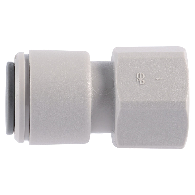 John Guest Female Flare Connector 1/4 in. to 3/8 in. Sizes