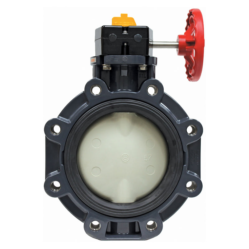 Asahi 113773080 8 Inch PVC/EPDM/PP DISC/T-57 316SS Lugs Butterfly Valve Plasgear