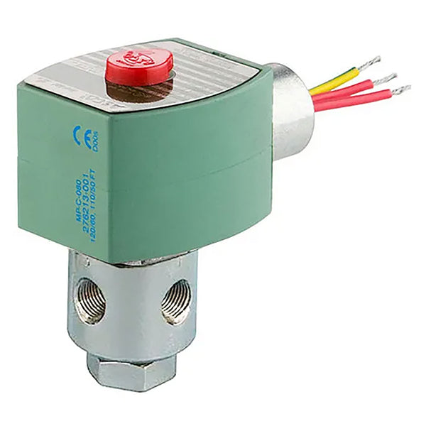 Asco  1/4 in. Inlet 3 Way 24 VDC SS NC Solenoid Valve