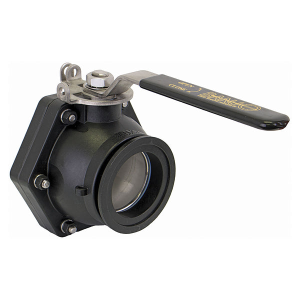 Banjo 3 in. FP Flange X 3 in. FP Flange with SS Ball, Stem & Handle Stubby Valve