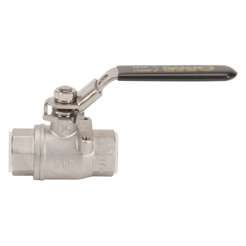 Banjo VSS050 1/2 in. Banjo Stainless Steel Full Port Ball Valve