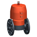 3 Inch PVC Type 025 Flanged Diaphragm Valve