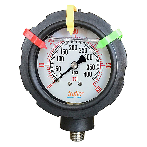 Icon OBS-DGO Series 2-1/2 InchDouble Sided Plastic Pressure Gauge