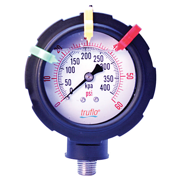 Icon OBS-GO Series 2-1/2 Inch Plastic / 316SS Pressure Gauge