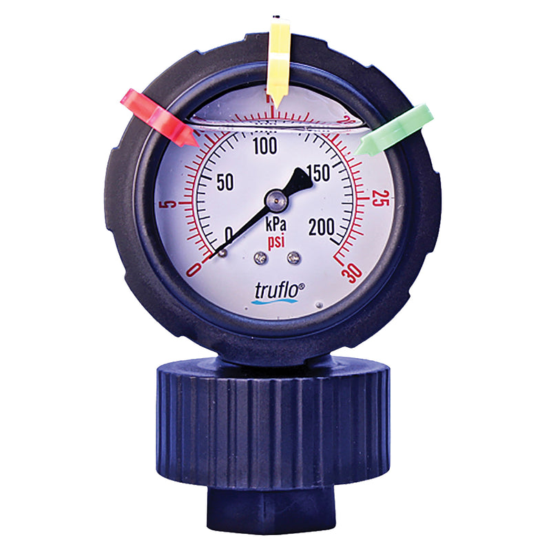 OBS Series 2-1/2 Inch Plastic Pressure Gauge and Isolator