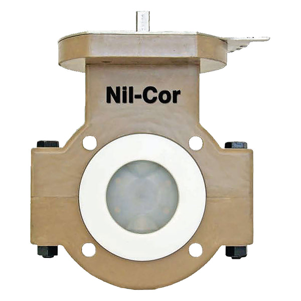 Nil-Cor 2 in. Series 710 Butterfly Valve with Titanium Disc and Shaft