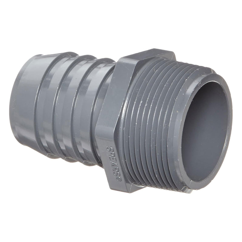 CPVC Schedule 40 Gray Tube Fitting Male Adapter HB X MPT