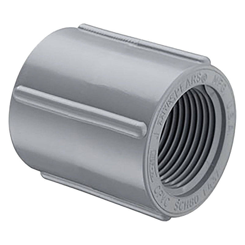 Spears CPVC Schedule 80 Coupling Threaded 1/4 in. to 4 in. Sizes