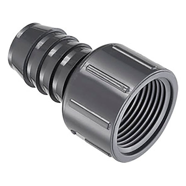 Schedule 40 Gray Tube Fitting Female Adapter HB X FPT 1/2 in. to 2 in. Sizes