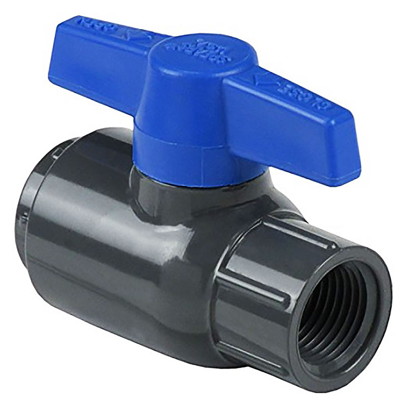 Spears PVC Gray Utility Ball Valve EPDM Threaded