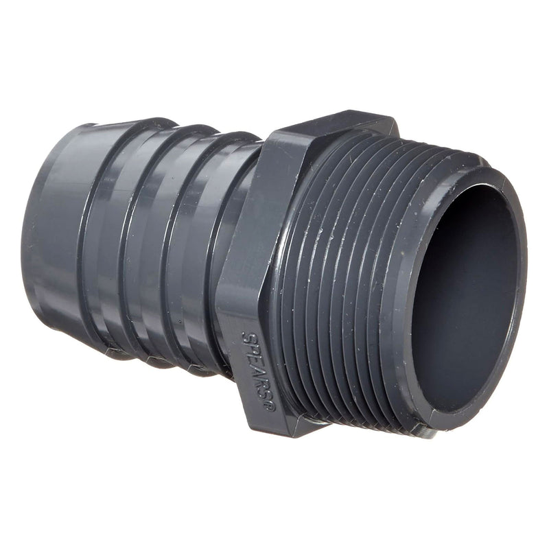 PVC Schedule 40 Gray Tube Fitting Male Adapter HB X MPT