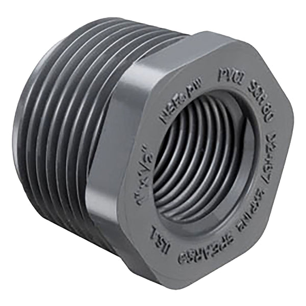 Spears PVC Schedule 80 Reducing Bushing MPT x FPT 1/4 in. to 4 in. Sizes