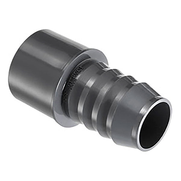 Schedule 40 Gray Tube Fitting Insert Adapter HB X Spig 1/2 in. to 6 in. Sizes