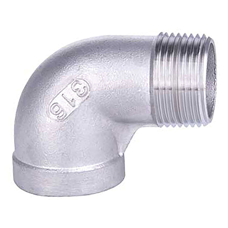 316 Stainless Steel, 90 Degree Street Elbow, Threaded, 1/4 in. to 2 in. Sizes