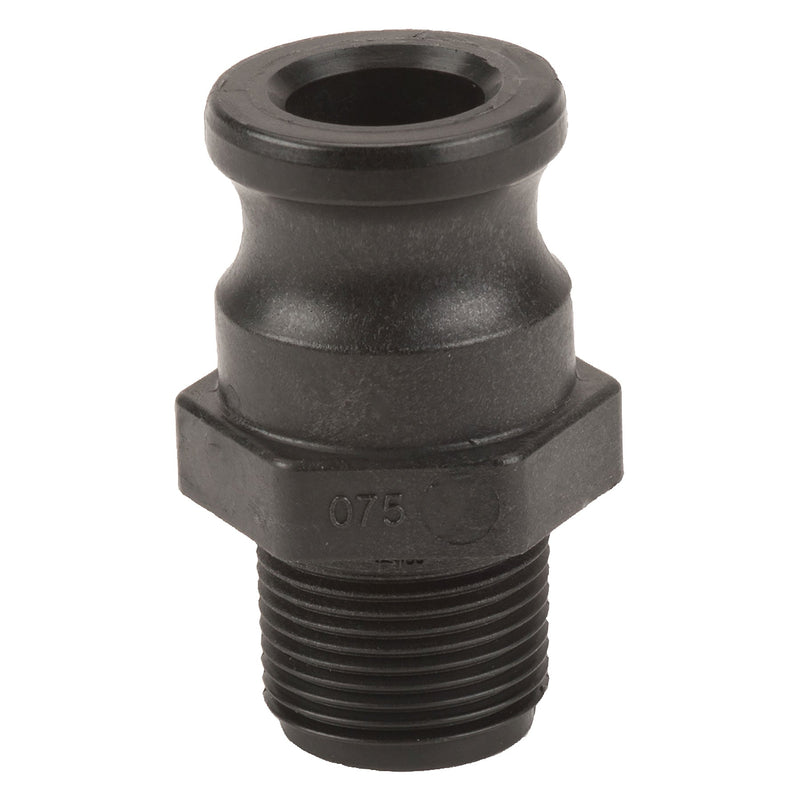 Banjo 075F Polypropylene Type F Male Adapter x MPT 1/2 in. to 4 in. Sizes