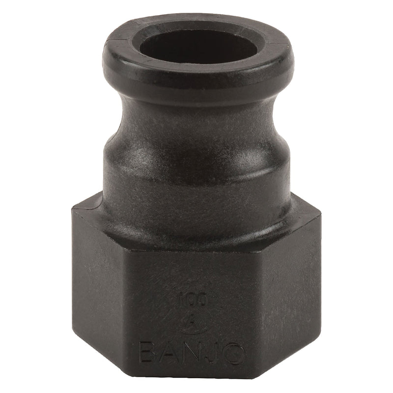 Banjo 75A1/4 Polypropylene Type A Male Adapter x FPT 1/4 in. to 4 in. Sizes