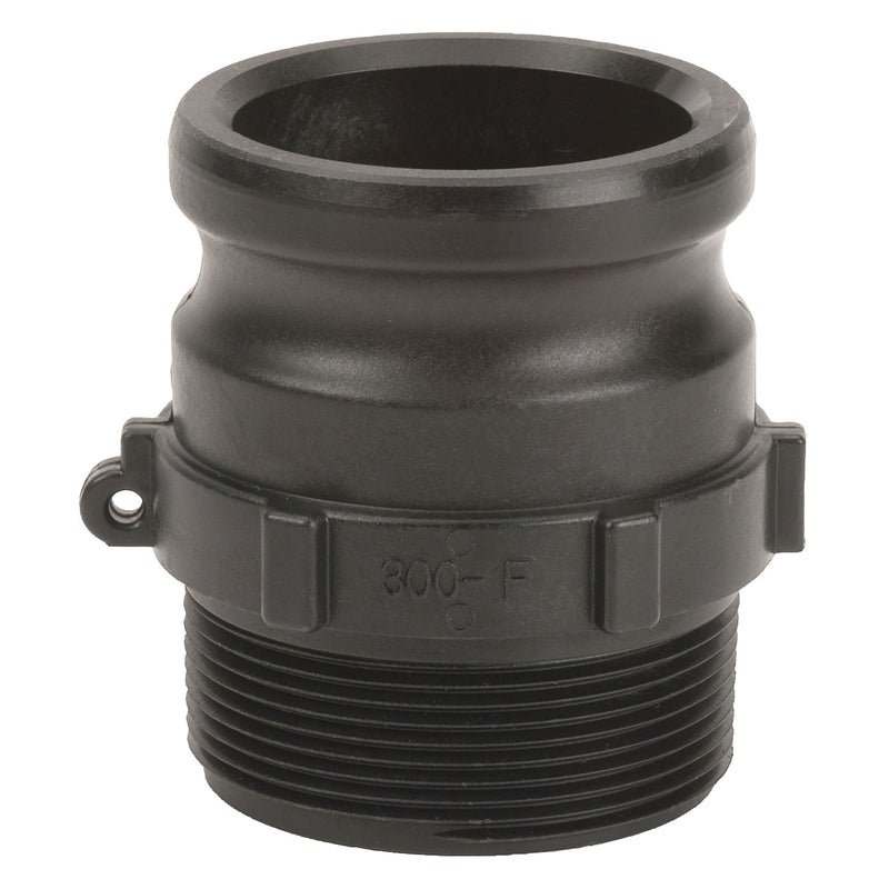 Banjo 300F Polypropylene Type F Male Adapter x MPT 1/2 in. to 4 in. Sizes