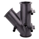 Banjo M300YG45 Polypropylene Manifold 45 Degree Y Flanged Coupling 2 in. to 3 in. Sizes