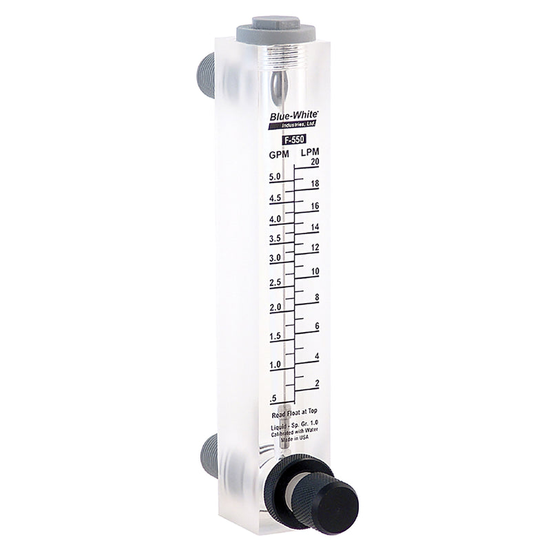 Blue-White F-55010L F-550 Acrylic Flow Meters