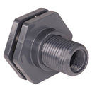 Hayward PVC Bulkhead BFA Large Flange Long Shaft 1/2 to 1 in.