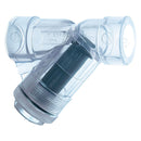 Hayward Y Strainer Clear PVC 1/2 to 2 in. Thread or Socket FPM Seals