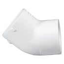 Lasco PVC Schedule 40 White 45 Degree Elbow Socket 1/2 in. to 12 in. Sizes