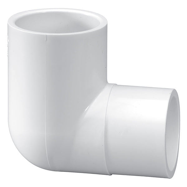 Lasco PVC Schedule 40 White 90 Degree Street Elbow Socket x Spigot 1/2 in. to 2 in. Sizes