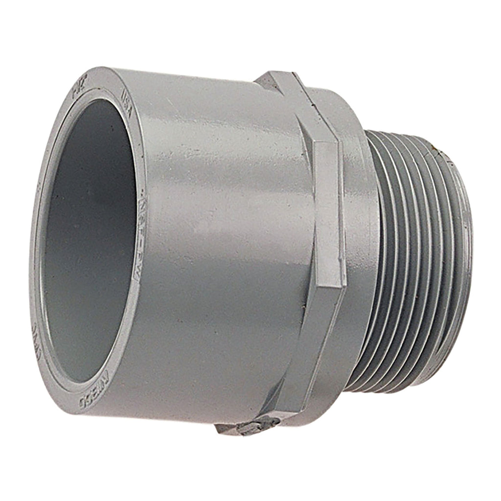 CPVC Schedule 80, Male Adapter, Socket x MPT, 1/2 in. to 4 in. Sizes