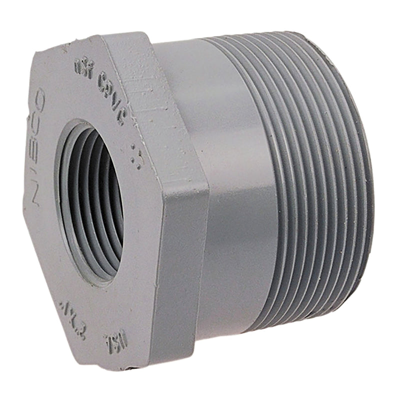 Nibco CPVC Schedule 80 Reducing Bushing MPT x FPT 1/4 in. to 6 in. Sizes