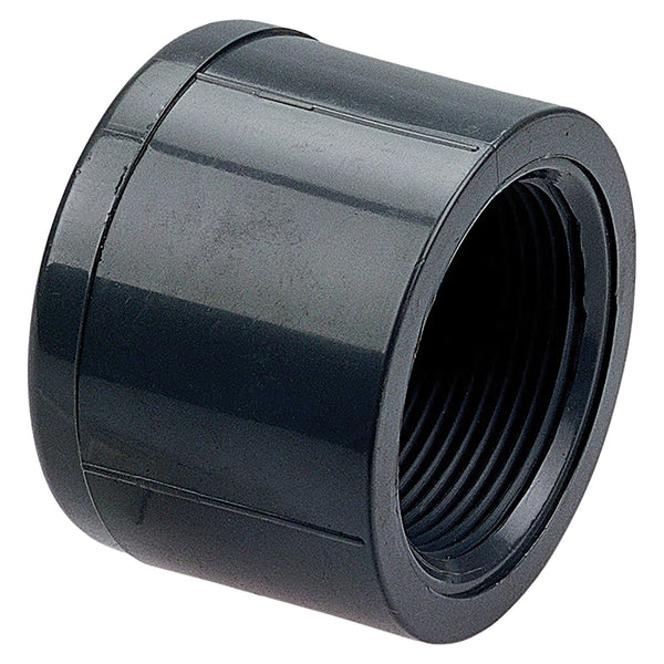 Nibco Black PP Schedule 80 Cap Threaded 1/2 in. to 4 in. Sizes