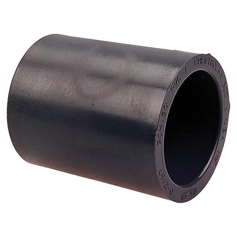 Nibco Black PP Schedule 80 Coupling Socket 1/2 in. to 6 in. Sizes