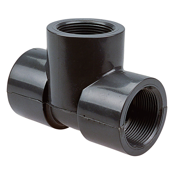 Nibco Black PP Schedule 80 Tee Threaded 1/2 in. to 4 in. Sizes