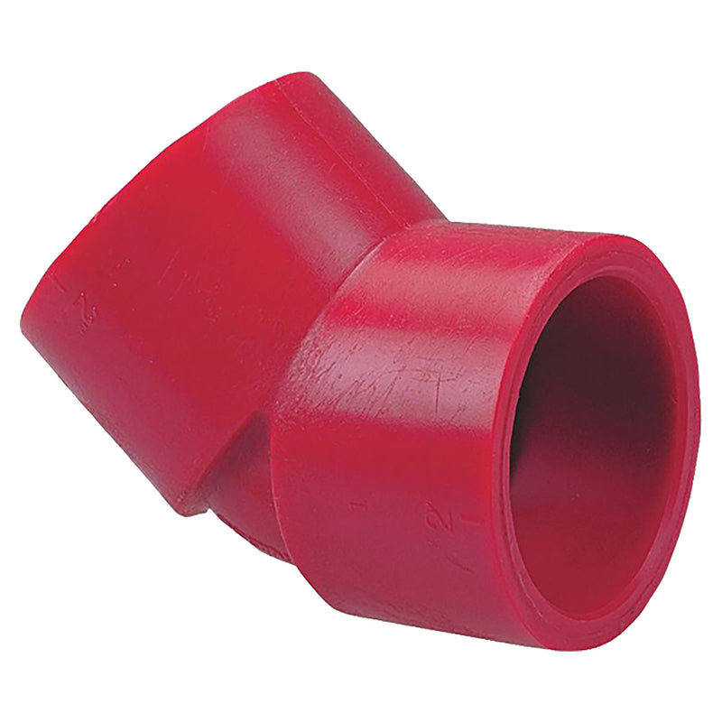 Nibco Red PVDF Schedule 80 45 Degree Elbow Socket 1/2 in. to 6 in. Sizes