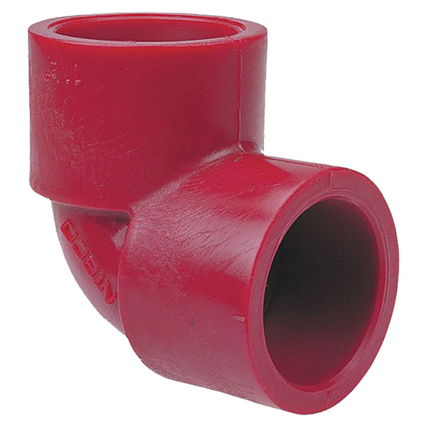 Nibco Red PVDF Schedule 80 90 Degree Elbow Socket 1/2 in. to 6 in. Sizes