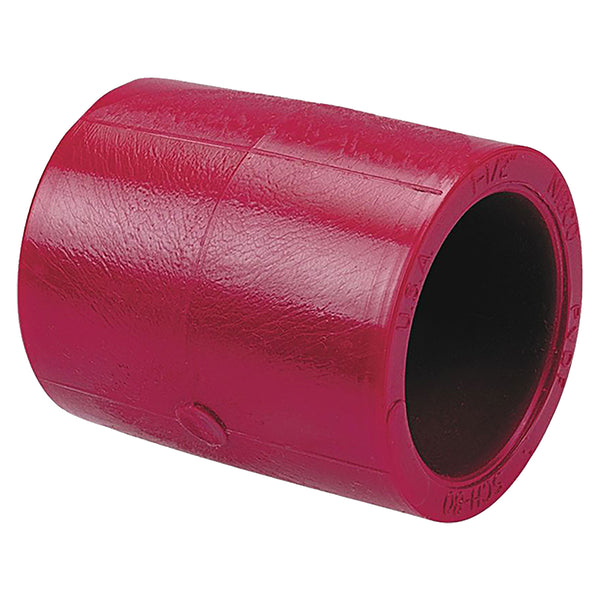 Nibco Red PVDF Schedule 80 Coupling Socket 1/2 in. to 6 in. Sizes