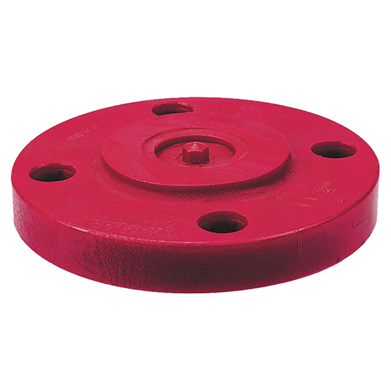 Nibco Red PVDF Schedule 80 Flange Blind 1/2 in. to 6 in. Sizes
