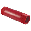 Nibco Red PVDF Schedule 80 Nipple Threaded 1/2 in. to 2 in. Sizes Close to 6 in. Lengths