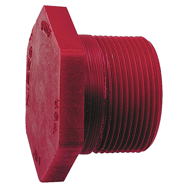 Nibco Red PVDF Schedule 80 Plug Threaded 1/2 in. to 2 in. Sizes