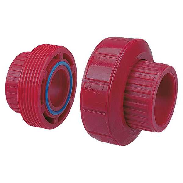 Nibco Red PVDF Schedule 80 Union Socket 1/2 in. to 2 in. Sizes