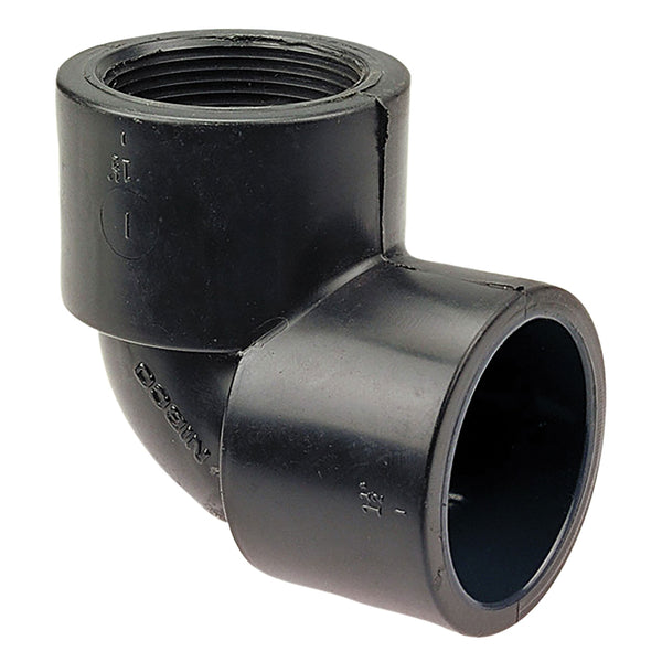 Spears PVC Schedule 80 90 Degree Elbow Socket x Threaded 3/8 in. to 3 in. Sizes