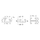 PHD S1411PG 10 Foot Metal Strut Channel