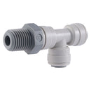 John Guest Swivel Male Run Tee 1/8 in. to 1/2 in. Sizes