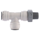 John Guest Swivel Male Run Tee 1/8 in. to 1/2 in. Sizes