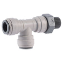 John Guest Swivel Male Run Tee 1/8 in. to 1/2 in. Sizes