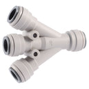 John Guest Three-Way Connector 3/8 x 1/4 in. Size