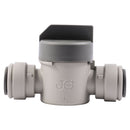 John Guest PISV0412CS Shut-Off Valve with Short Handle