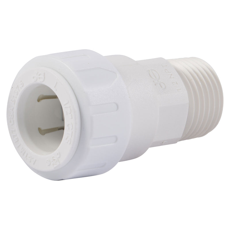 John Guest PSEI012024 Speedfit Male Connector 1/2 in. to 1 in. Sizes
